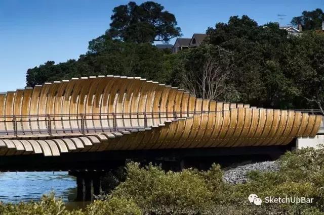 6步就能完成一個景觀橋建模！