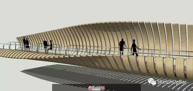 6步就能完成一個景觀橋建模！