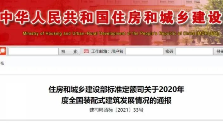 同比增長50%!住建部:2020全國新開工裝配式建筑6.3億平方米