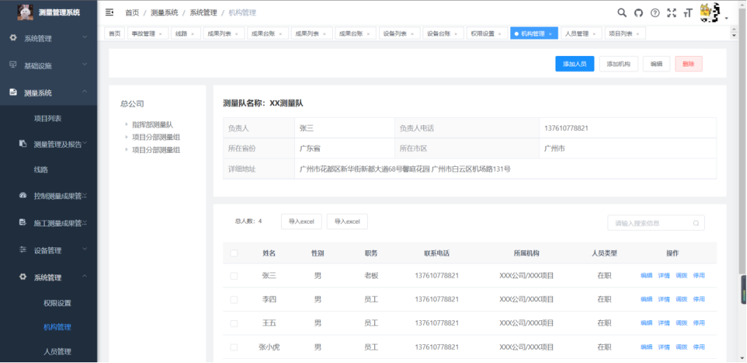 系統(tǒng)管理-機構(gòu)管理