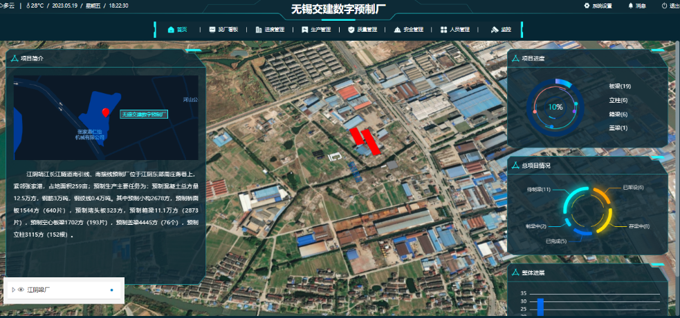 智慧梁場(chǎng)BI看板1