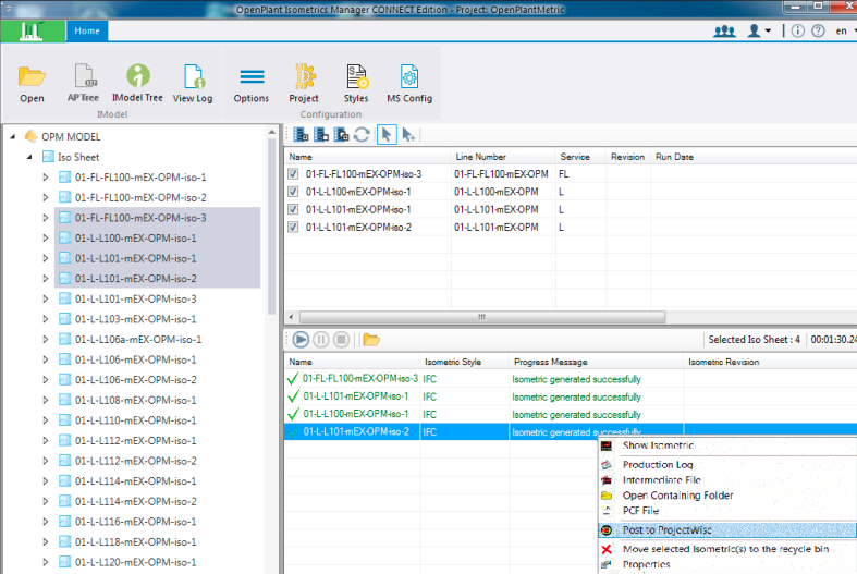 OpenPlant Isometrics Manager集成用戶和項(xiàng)目